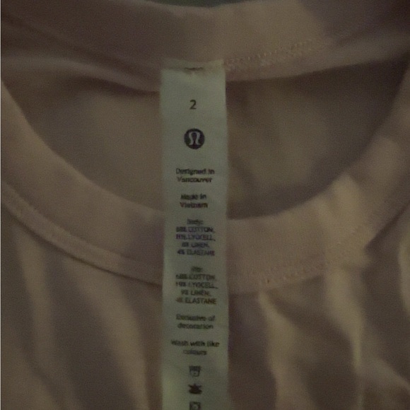 lululemon athletica Light Pink Muscle Tee - Picture 3 of 4